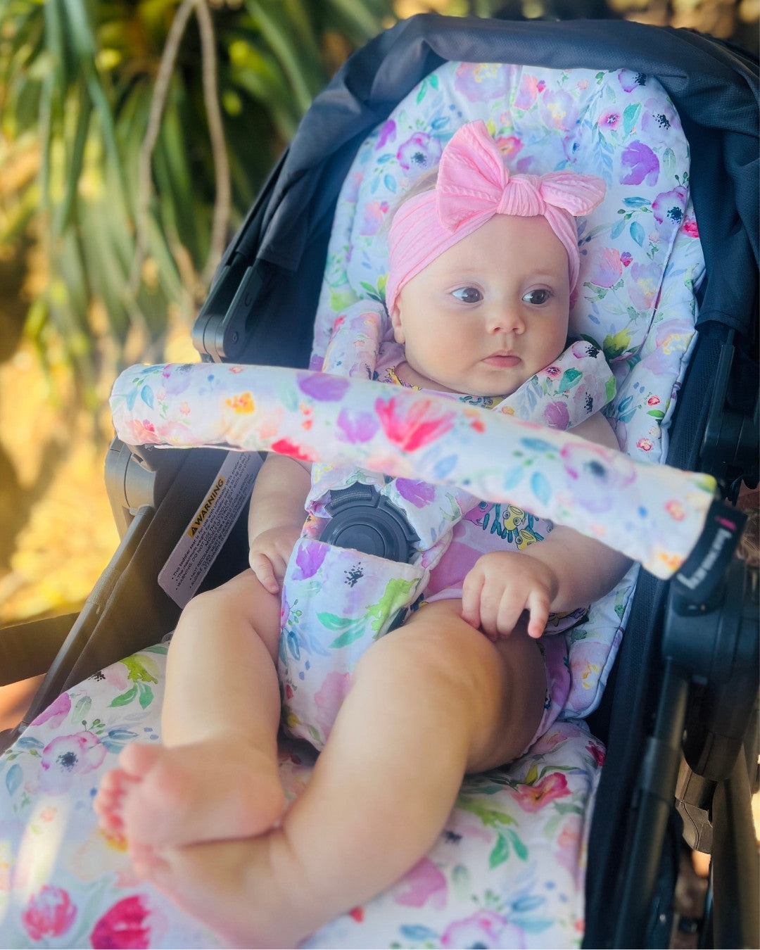 Pram Liner – 100% Cotton Handmade Liner by Harmony J in Pretty Mae