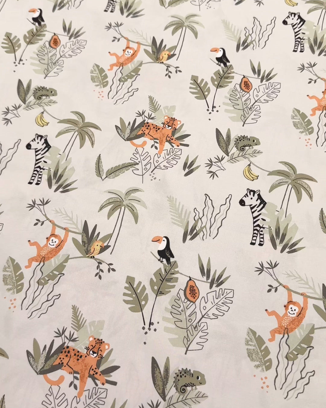 Safari fabric for pram liners and accessories by harmony j.