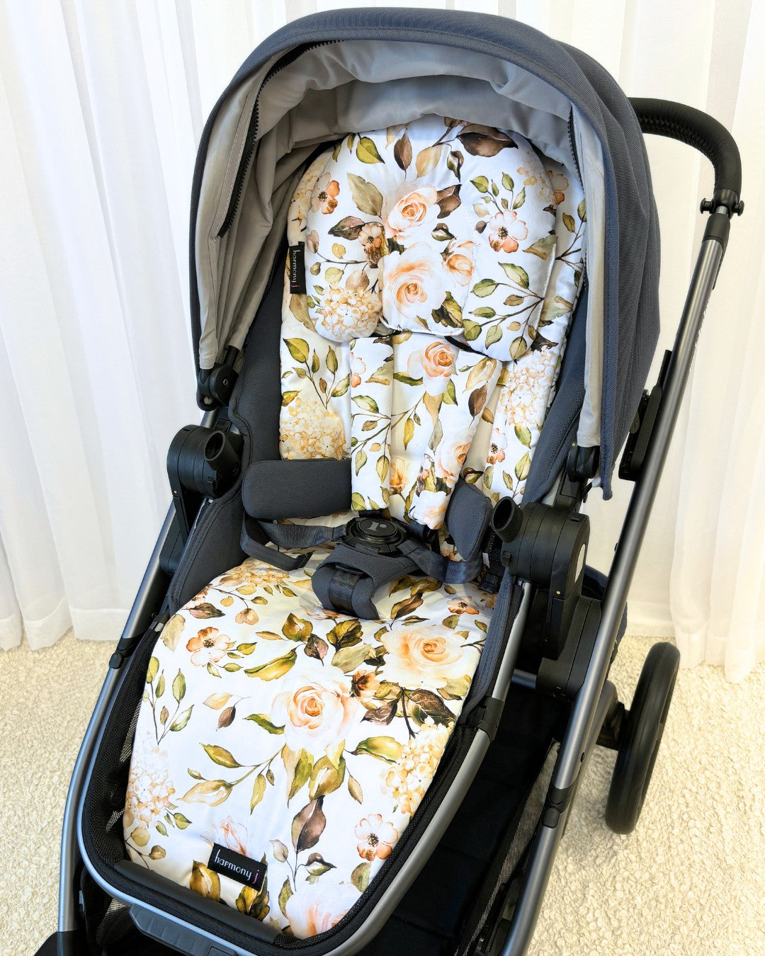 Pram Design Pram Liners | Custom Design | 100% Cotton | Fits All Prams | Harmony J