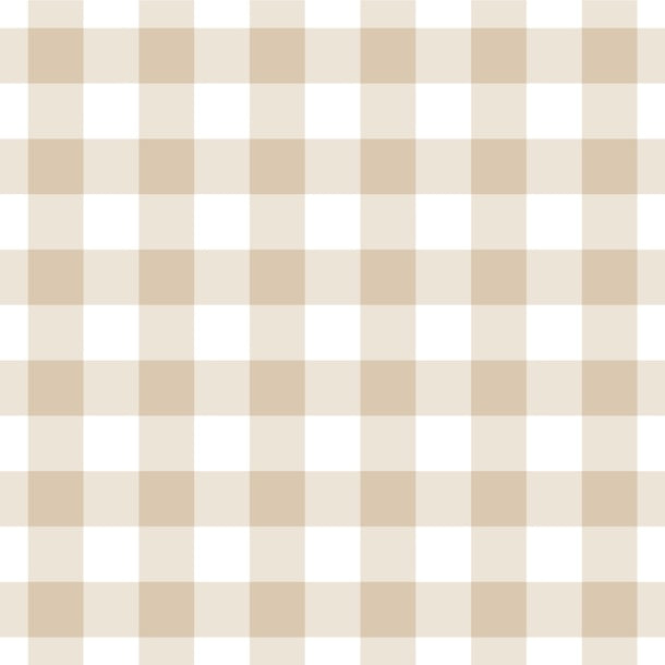 Beige Gingham Change Mat