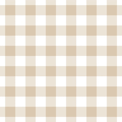 Beige Gingham Change Mat