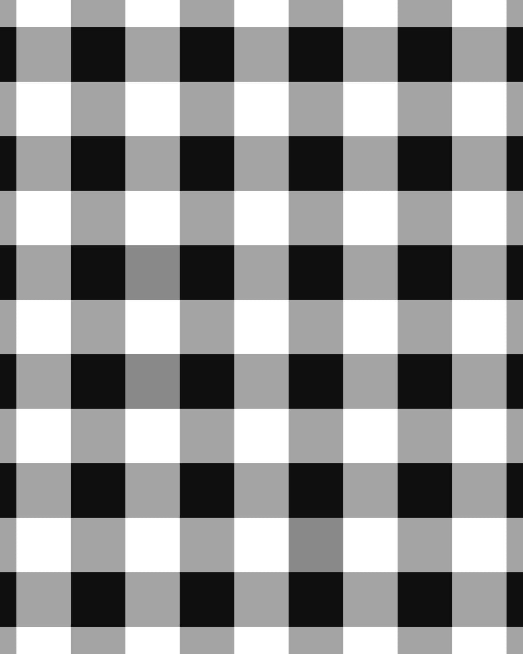 Gingham Black