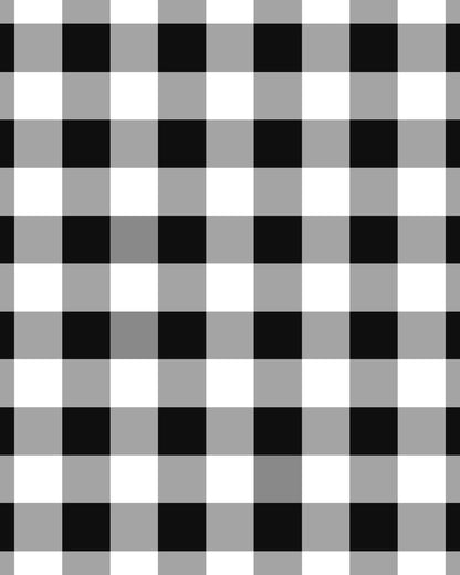 Gingham Black