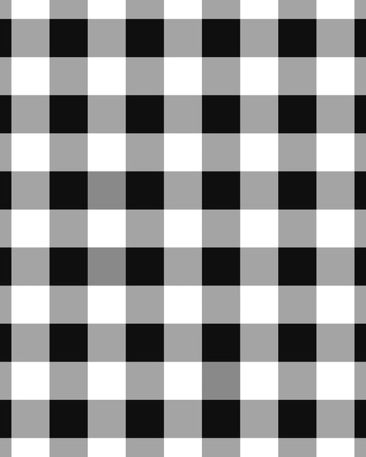 Gingham Black