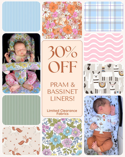 30% OFF - Pram & Bassinet Liners