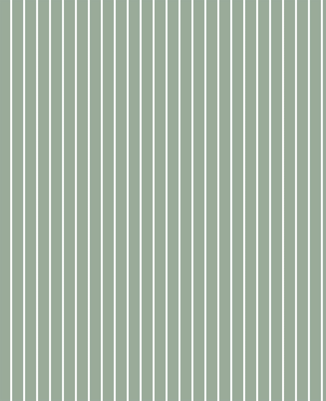 Striped Linen Deep Sage