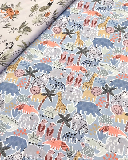 Safari fabric for pram liners and accessories by harmony j.
