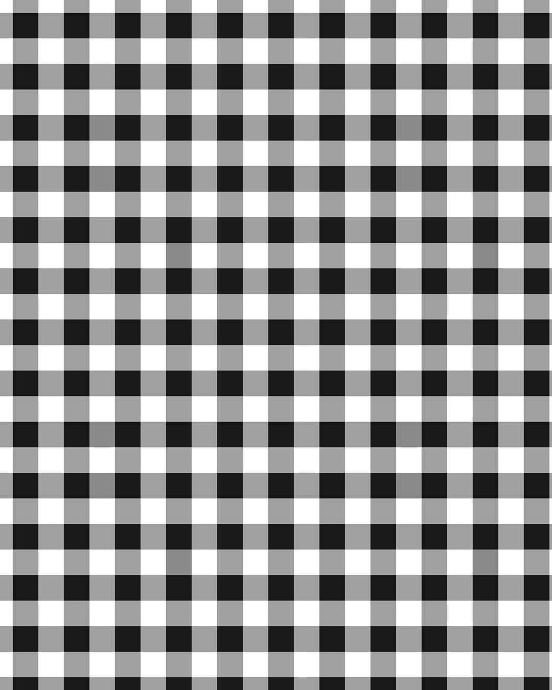 Gingham Black