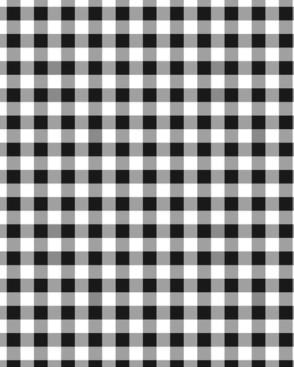 Gingham Black