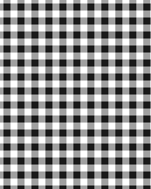 Gingham Black