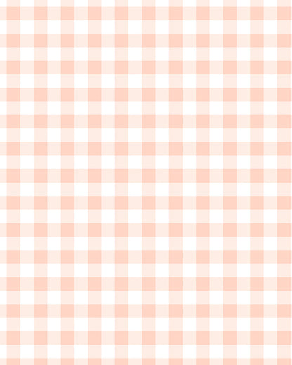 Gingham Peach