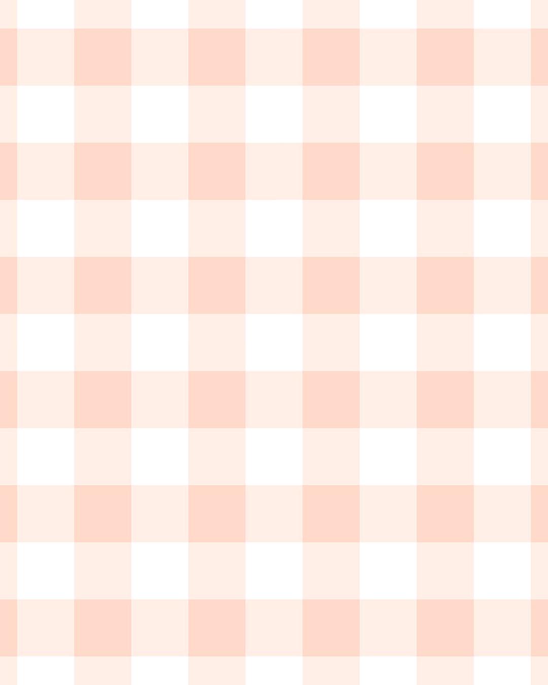 Gingham Peach