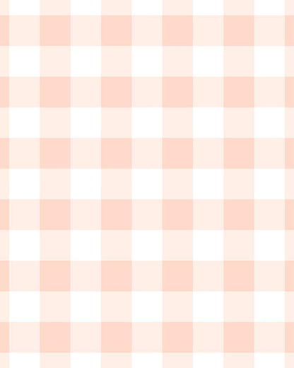 Gingham Peach