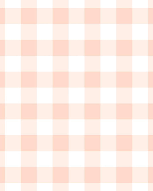 Gingham Peach