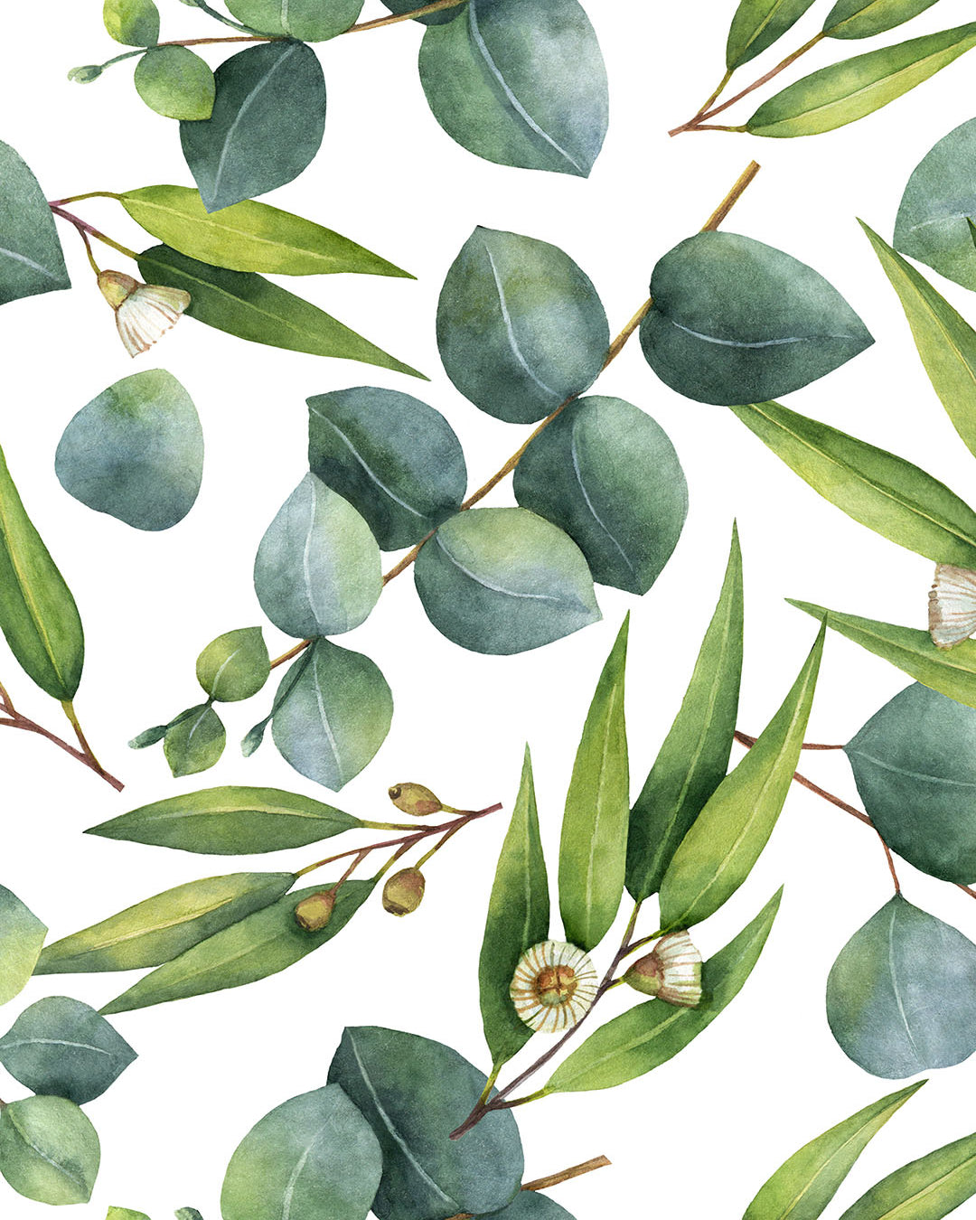 Gumnut Leaves White