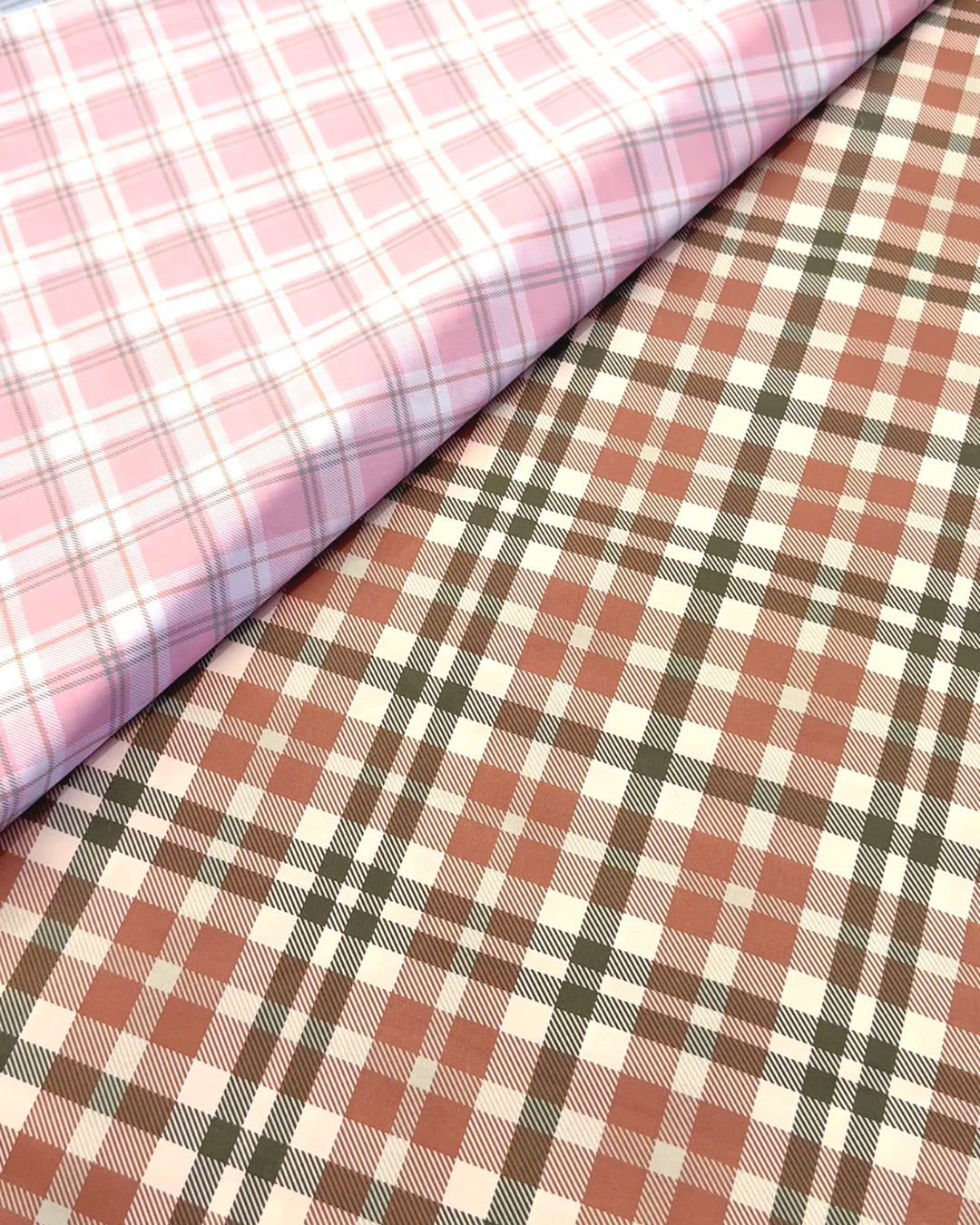 Plaid fabric for pram liners and accessories by harmony j.