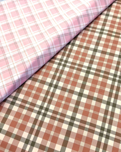 Plaid fabric for pram liners and accessories by harmony j.