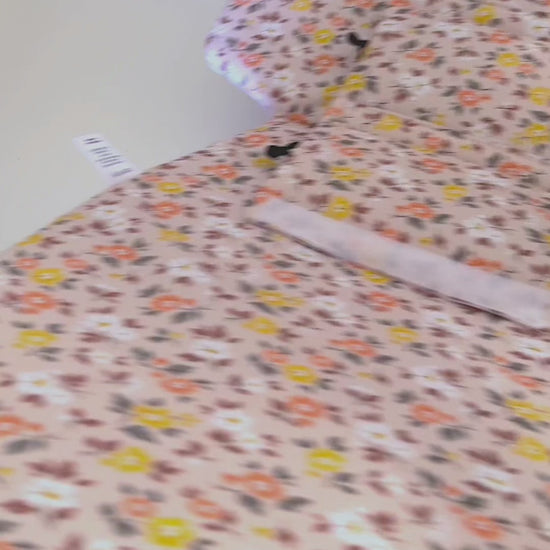 Sandy mini blooms pram liner by Harmony j
