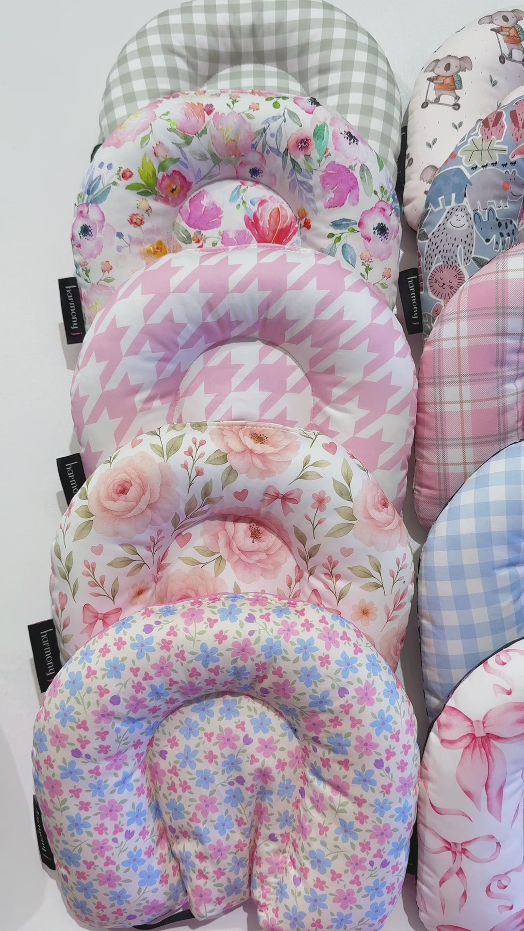 Baby Head Support Pillows, soft and supportive made by Harmony j