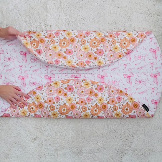 Reversible Baby Play Mat made with thick comfy premium wadding, keeping bub comfy for tummy time. Made by Harmony j.