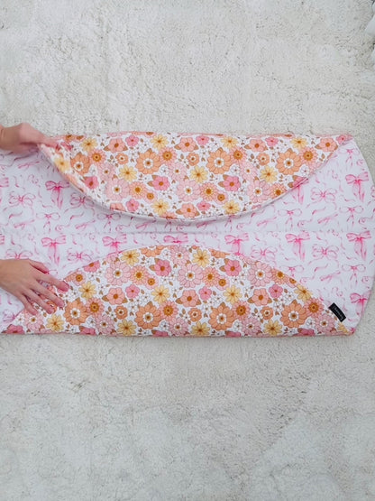 Reversible Baby Play Mat made with thick comfy premium wadding, keeping bub comfy for tummy time. Made by Harmony j.