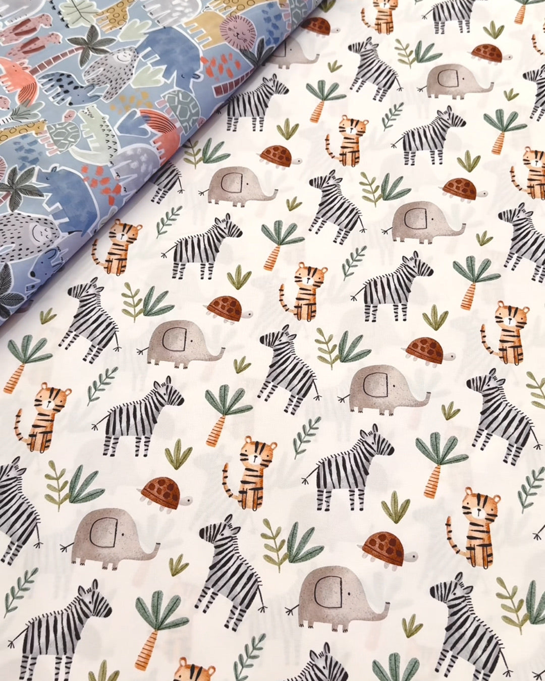 Safari fabric for pram liners and accessories by harmony j.