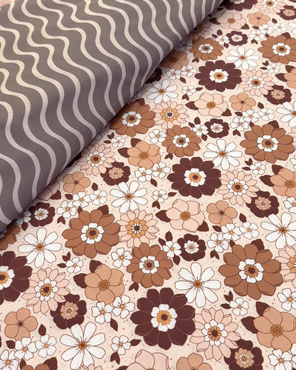 Floral fabric for pram liners and accessories by harmony j.