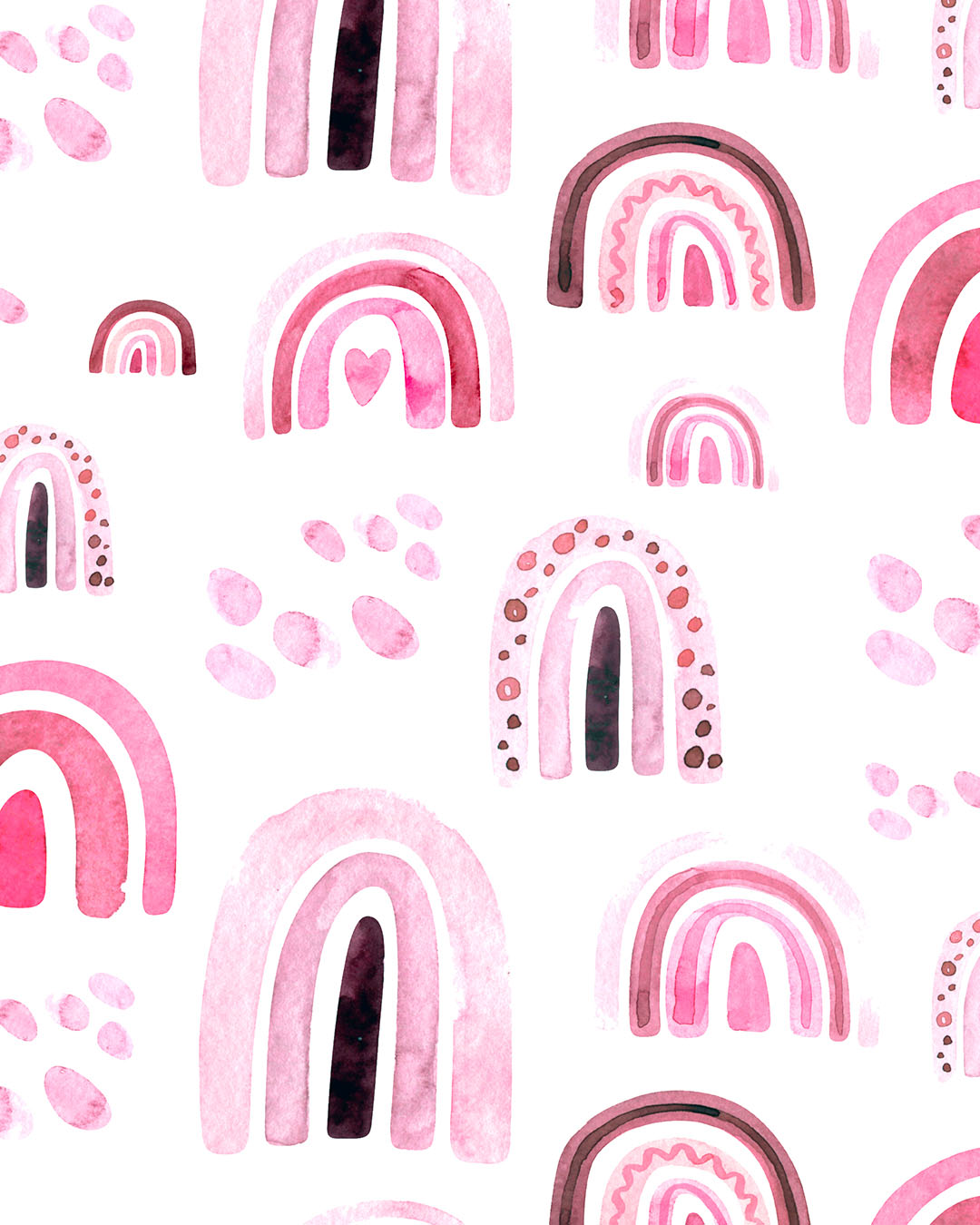 Scattered Rainbow Pink