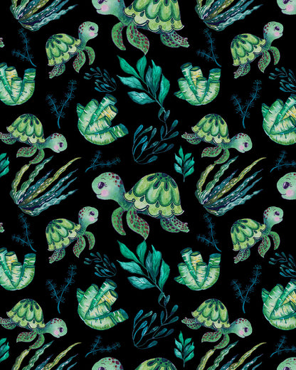 Sea Turtles Black