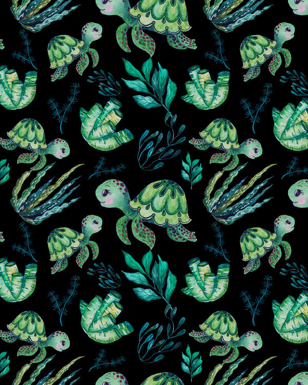 Sea Turtles Black