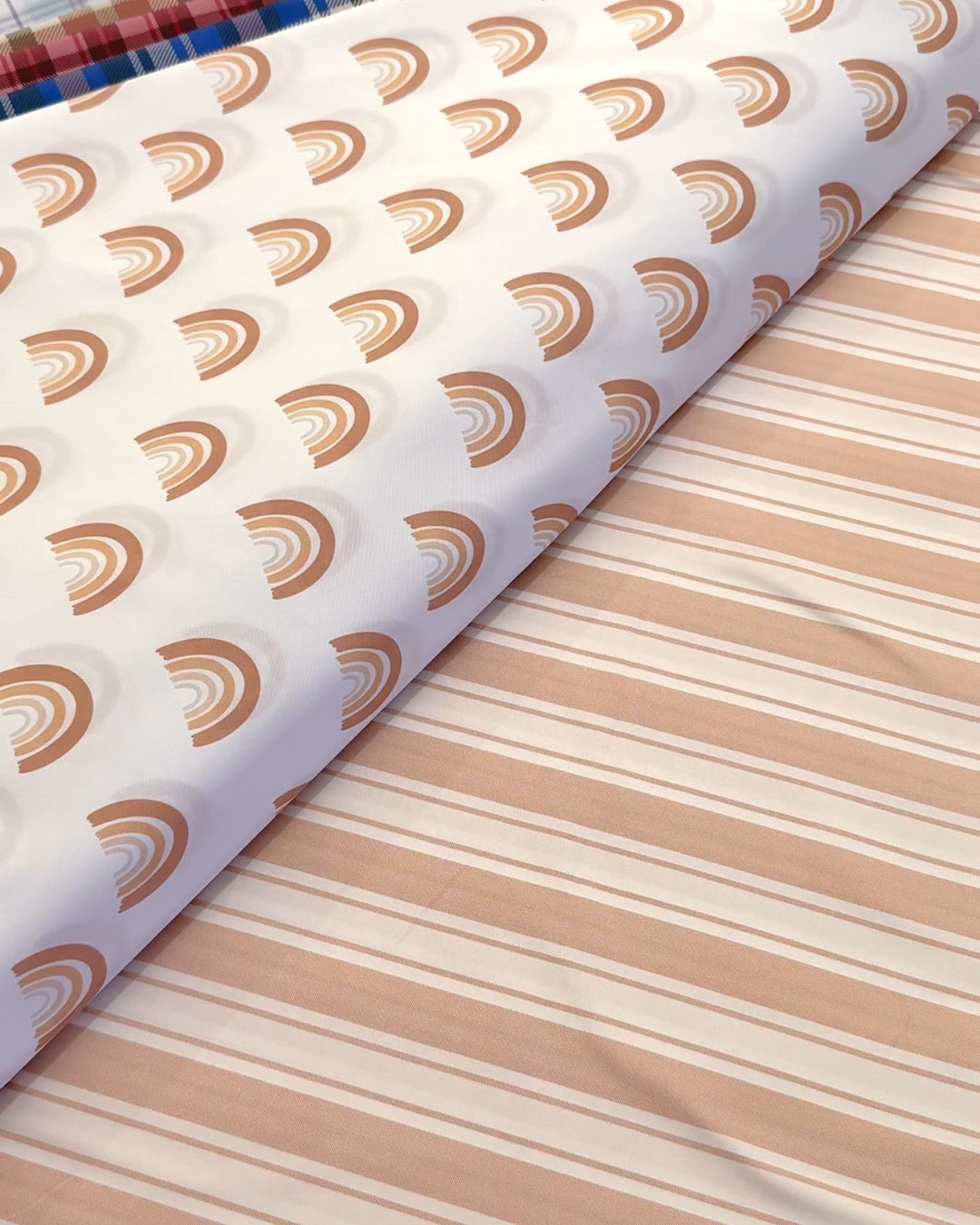 Stripe fabric for pram liners and accessories by harmony j.