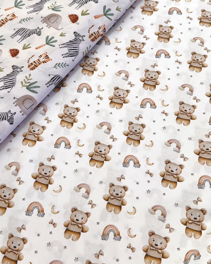 Teddy fabric for pram liners and accessories by harmony j.